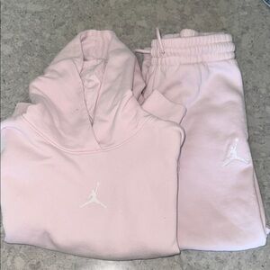 Jordan Light Pink Hoodie and Joggers Set